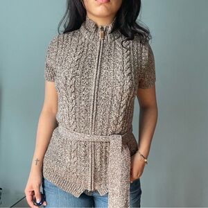 Bill Blass Brown Knit Sweater